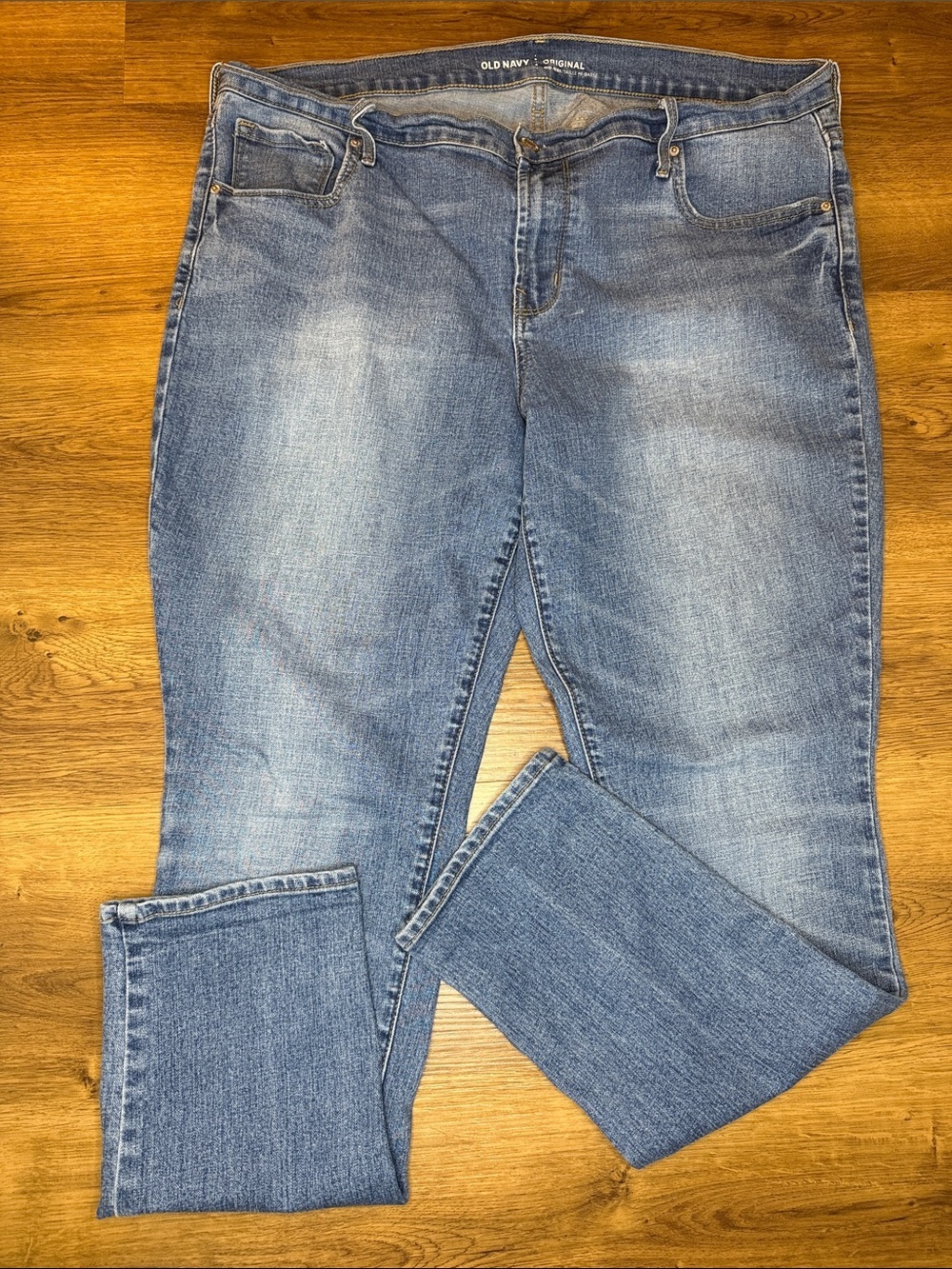 Old Navy Original Mid Rise Denim Jeans Faded Stretch Women’s 16 Reg